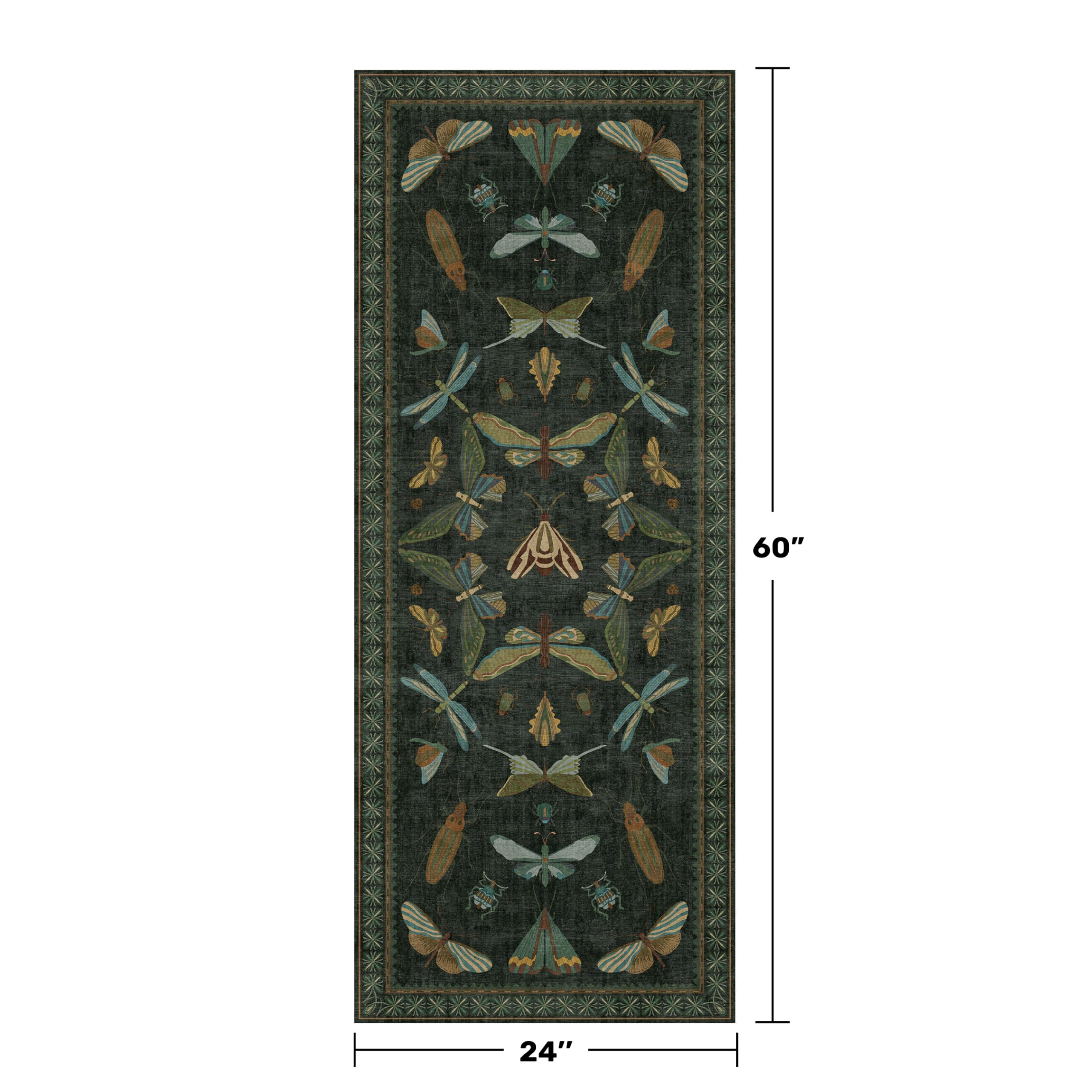 Hazo Haus rug with non-slip rubber backing for safer kitchen and hallway use.