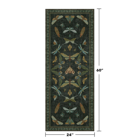 Hazo Haus rug with non-slip rubber backing for safer kitchen and hallway use.