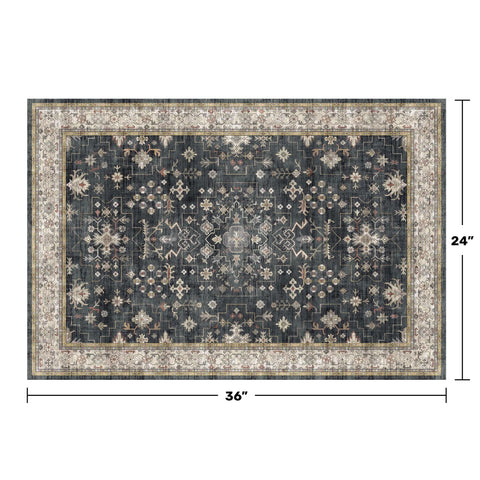 Hazo Haus non-slip rubber backing keeps front-door entry mat in place.