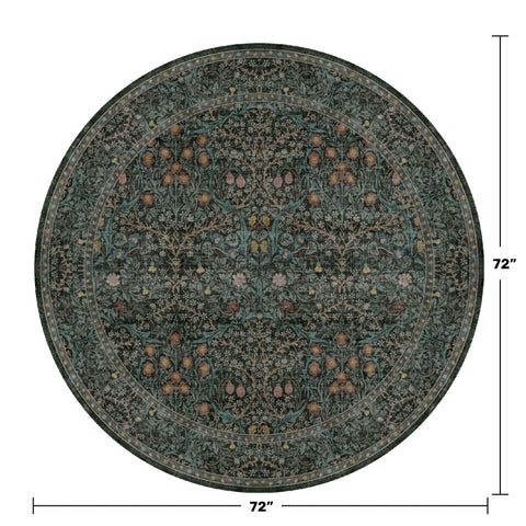 Hazo Haus non-slip backing keeps the rug securely in place on busy floors.