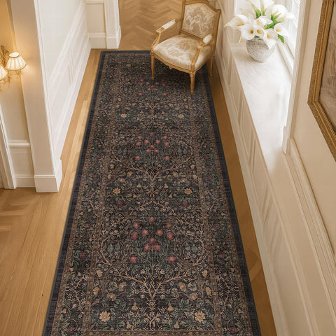 Hazo Haus Non-Slip Rubber Backing keeps floors secure on hard surfaces.