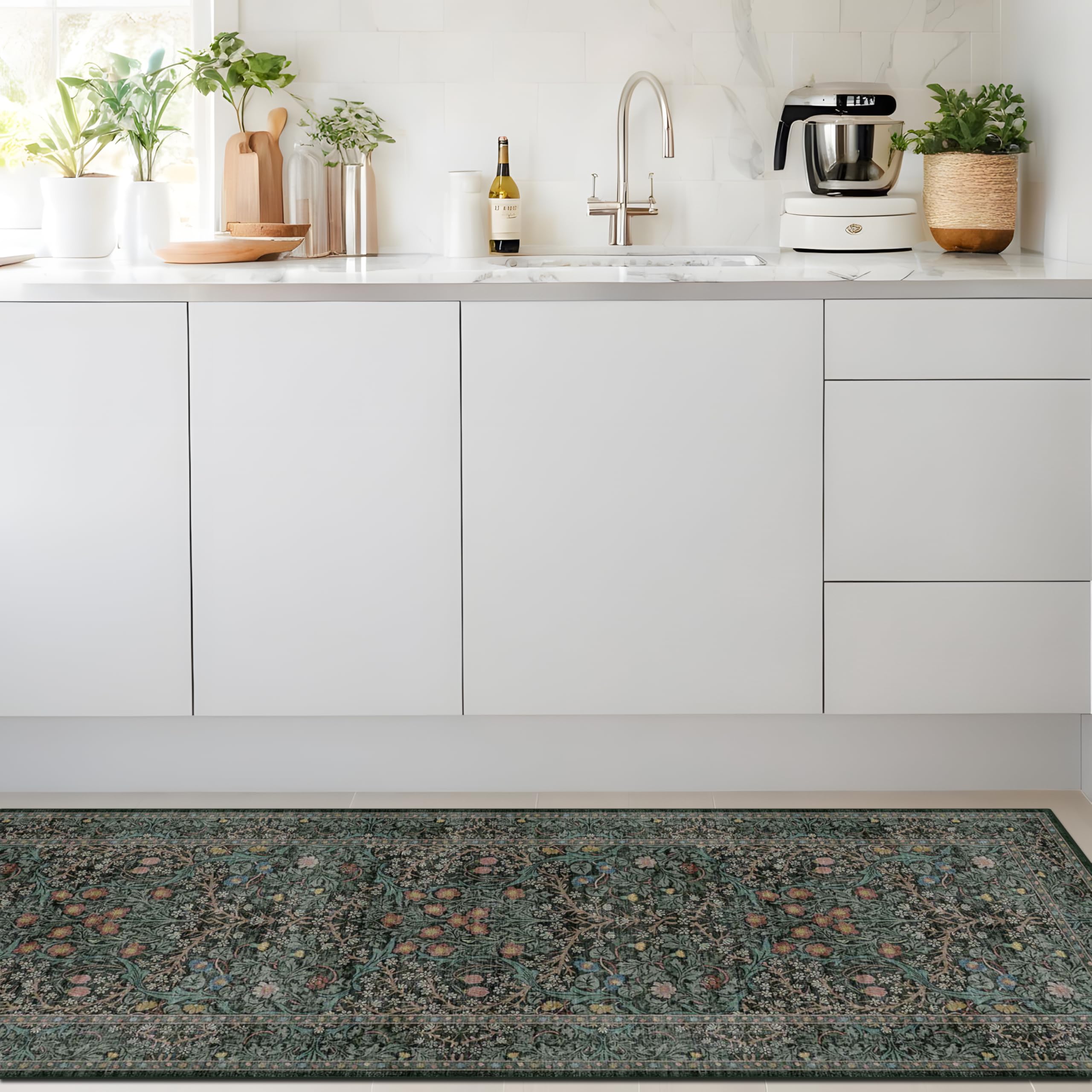 Care tips for Hazo Haus rug: roll out and vacuum for pristine look.