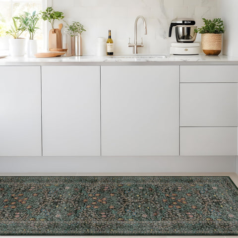 Care tips for Hazo Haus rug: roll out and vacuum for pristine look.