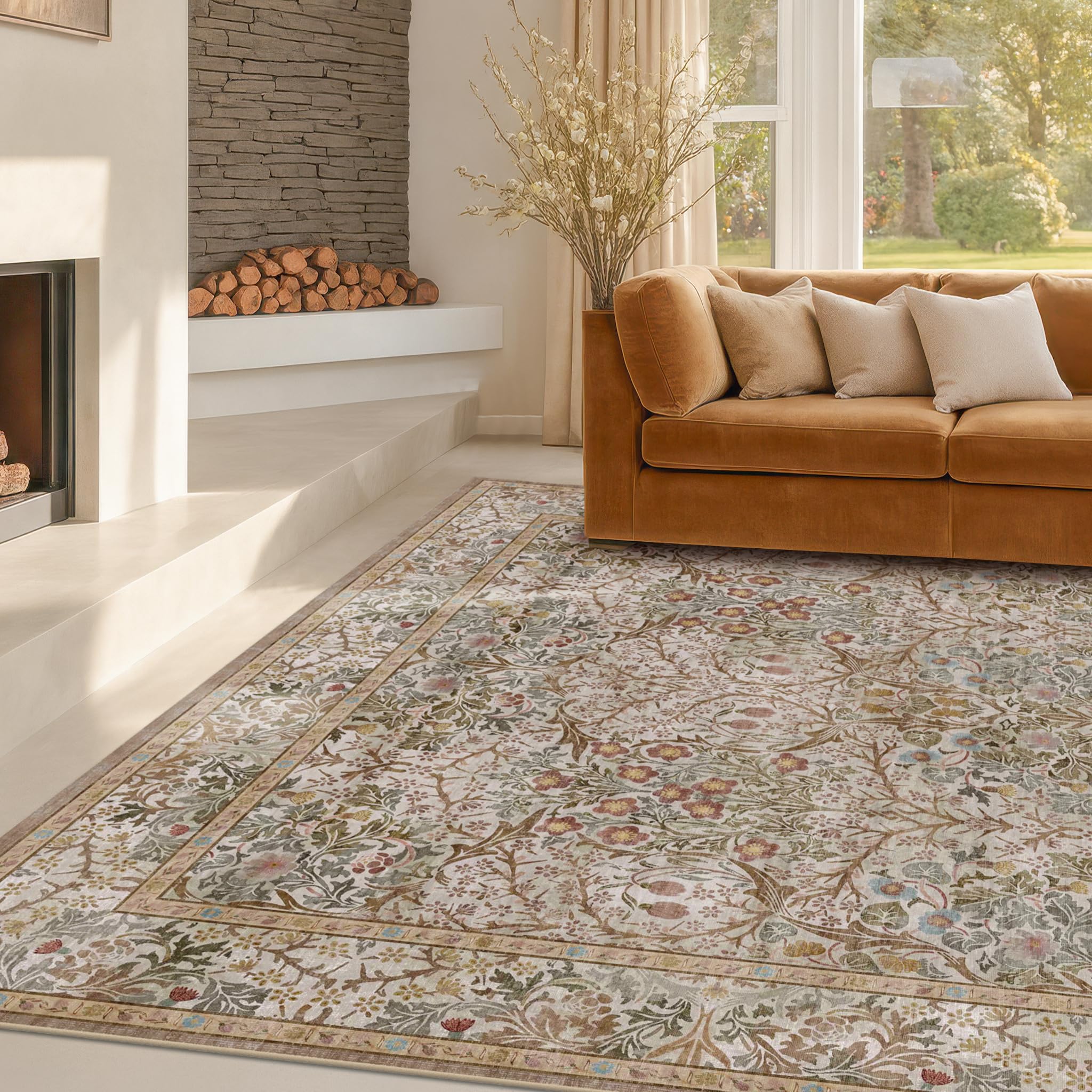 Hazo Haus Pet-friendly rug withstands daily wear with cozy feel