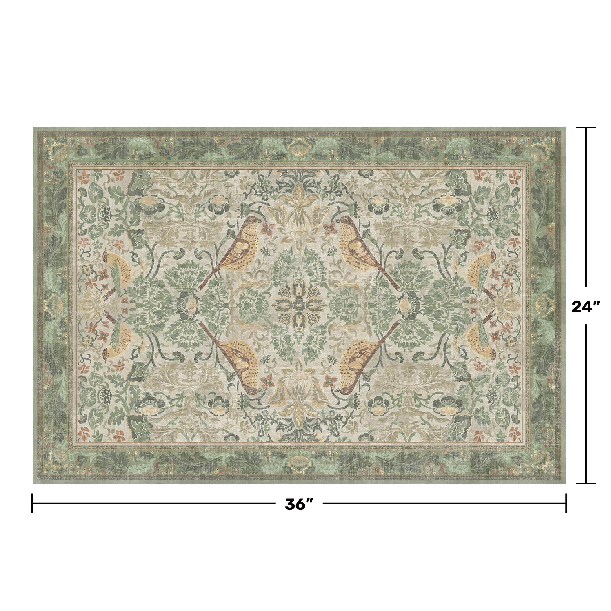 Hazo Haus Sage Green Boho Rug in a 2x6 hallway for high-traffic corridors.