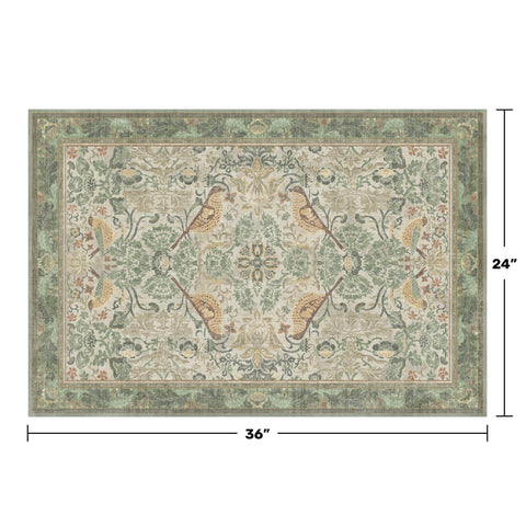 Hazo Haus Sage Green Boho Rug in a 2x6 hallway for high-traffic corridors.