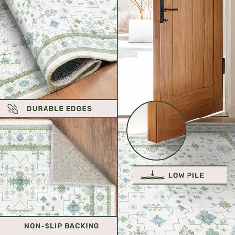 Hazo Haus soft faux wool rug adds comfort without sacrificing durability