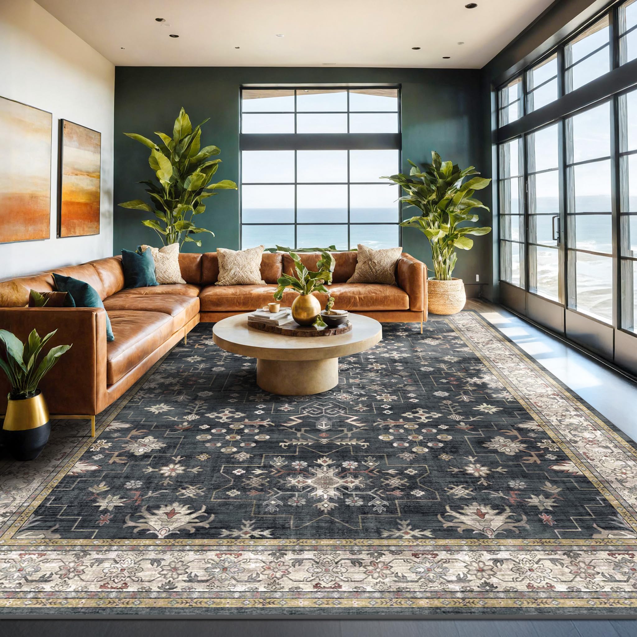 Hazo Haus soft low-pile bedroom rug feels plush underfoot and easy to maintain.