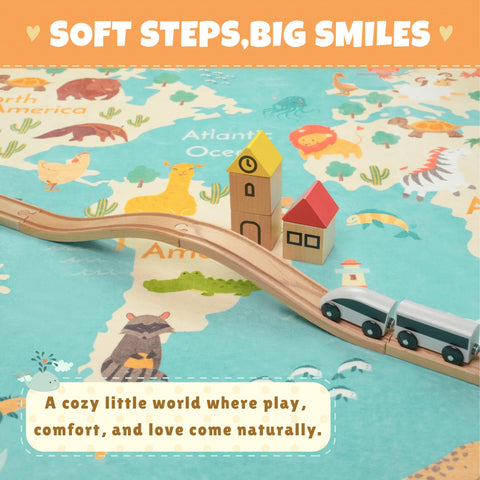 Hazo Haus soft low-pile rug offers gentle foot comfort