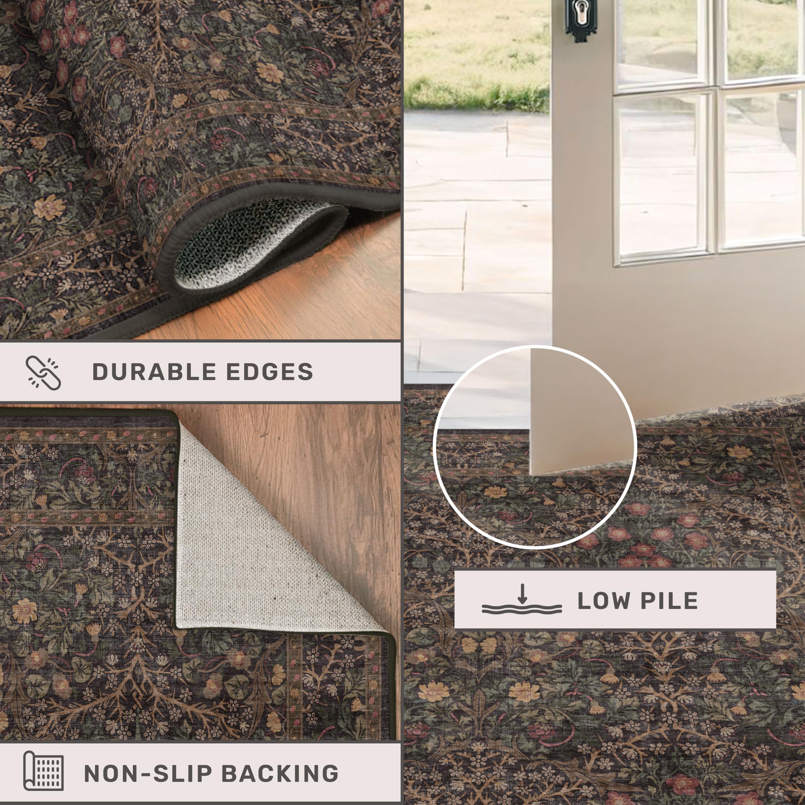 Hazo Haus stain-resistant fabric helps keep spaces tidy and inviting.
