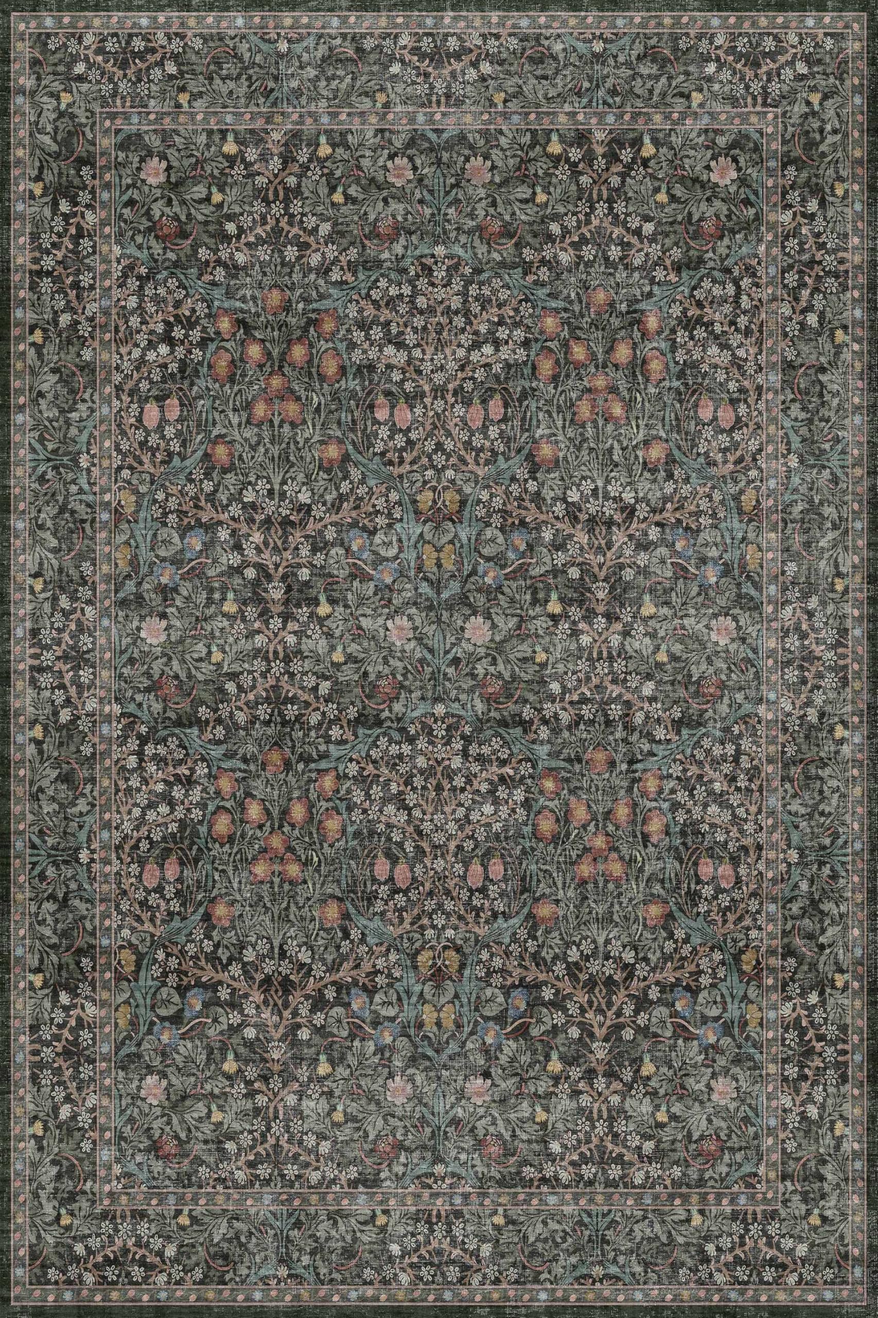 Hazo Haus vintage botanical elegance pattern enhances living spaces with timeless flair.