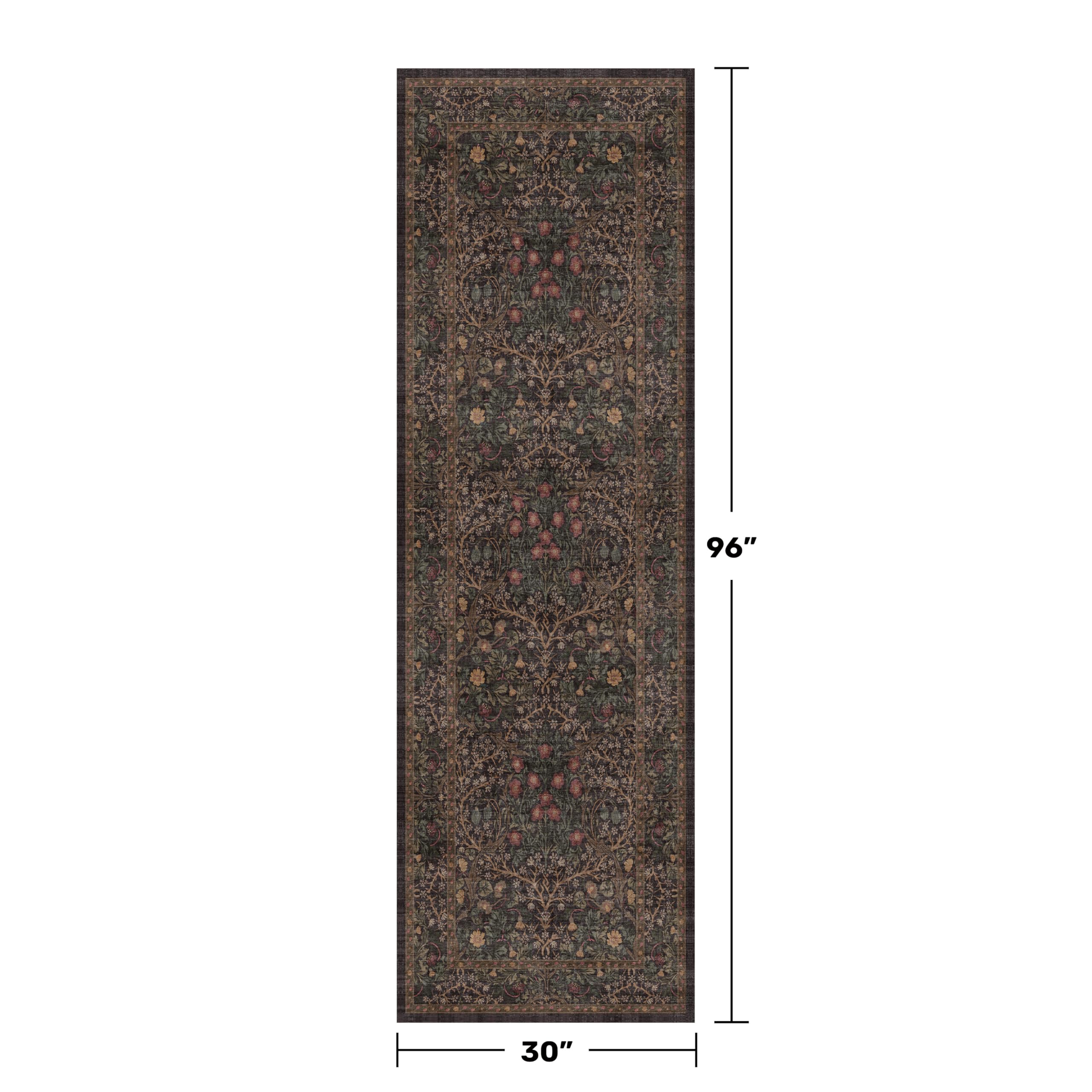 Hazo Haus Vintage Botanical Pattern enhances entryways for inviting ambiance.