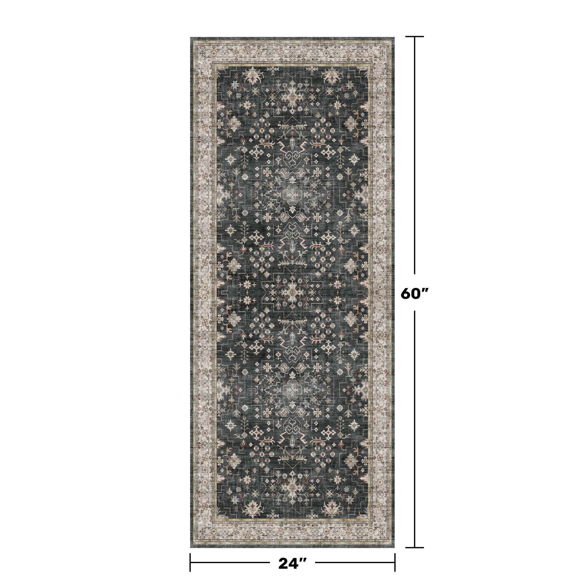 Hazo Haus vintage floral charcoal pattern adds timeless charm to a living space