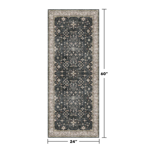 Hazo Haus vintage floral charcoal pattern adds timeless charm to a living space