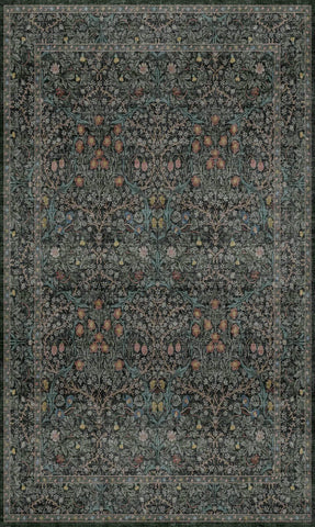 Hazo Haus care guide image showing machine-washable rug tips.