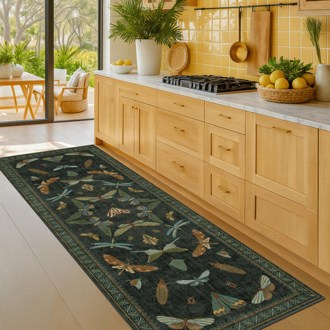 Hazo Haus rug fits eclectic, woodland, cottage interiors for natural flair.