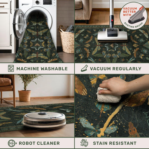 Hazo Haus vintage floral outer edge brings folk-art warmth to any room.