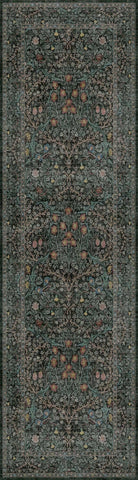 Close-up of Hazo Haus vintage floral pattern with intricate botanical details.
