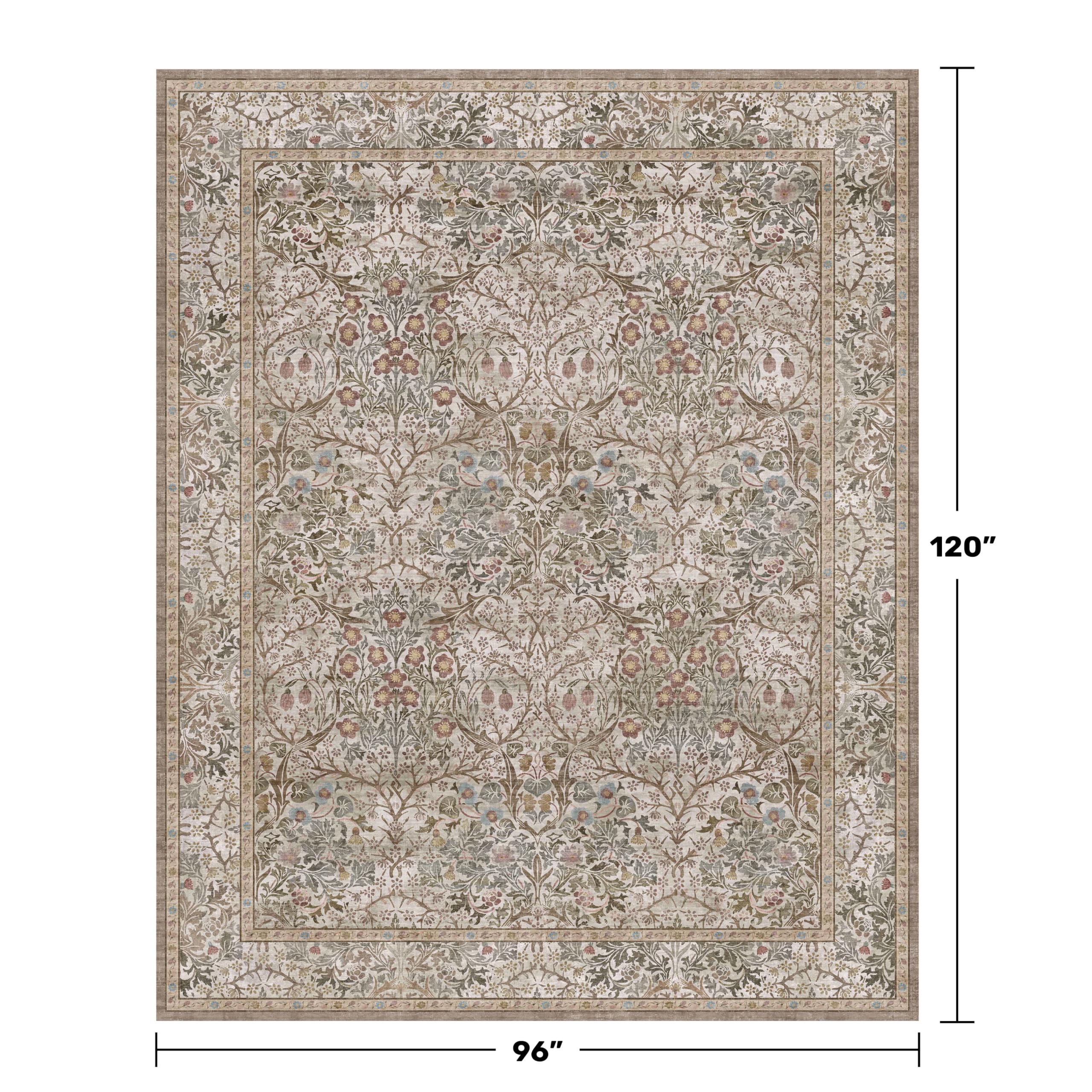 Hazo Haus moss green pattern close-up highlights botanical detail and texture