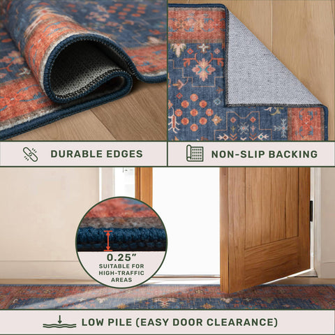 Hazo Haus washable rug withstands machine washing for deep cleaning.