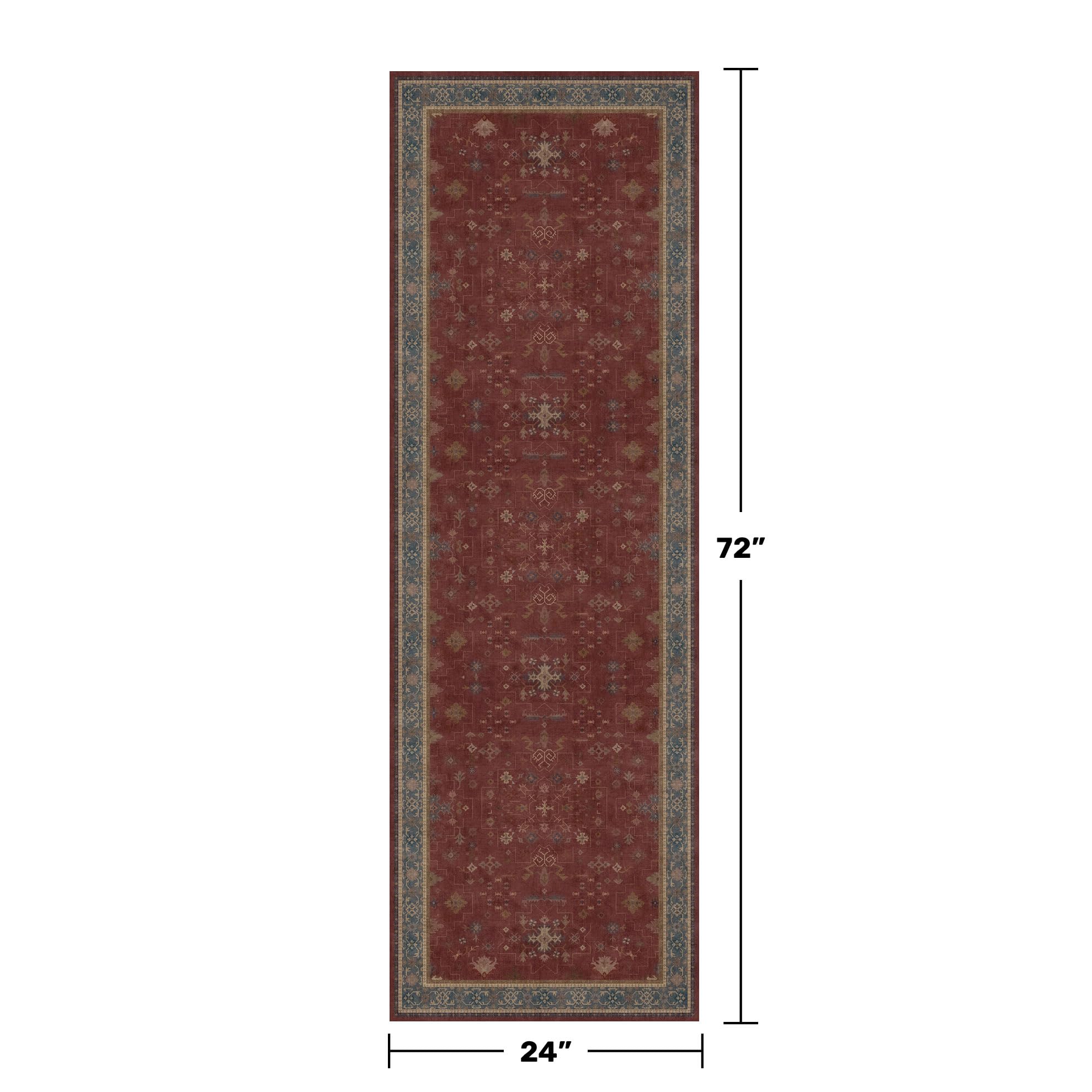 Hazo Haus washable 2x6 runner for easy deep cleaning after meals.