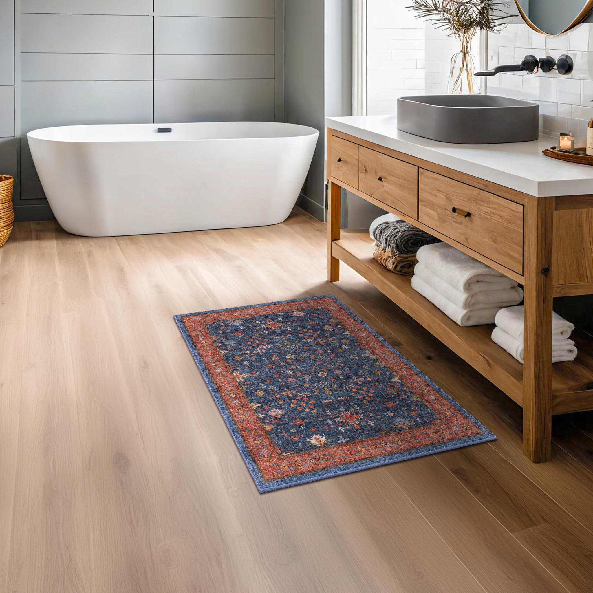 Hazo Haus mud-dirt entry rug traps mess and reduces tracking.
