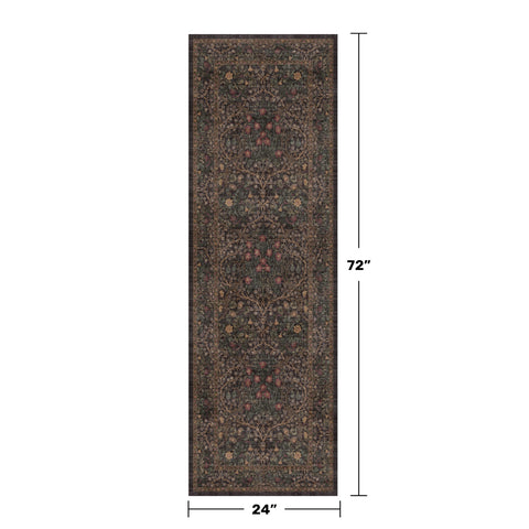 Hazo Haus vintage-inspired runner with non-slip backing keeps kitchens safe.