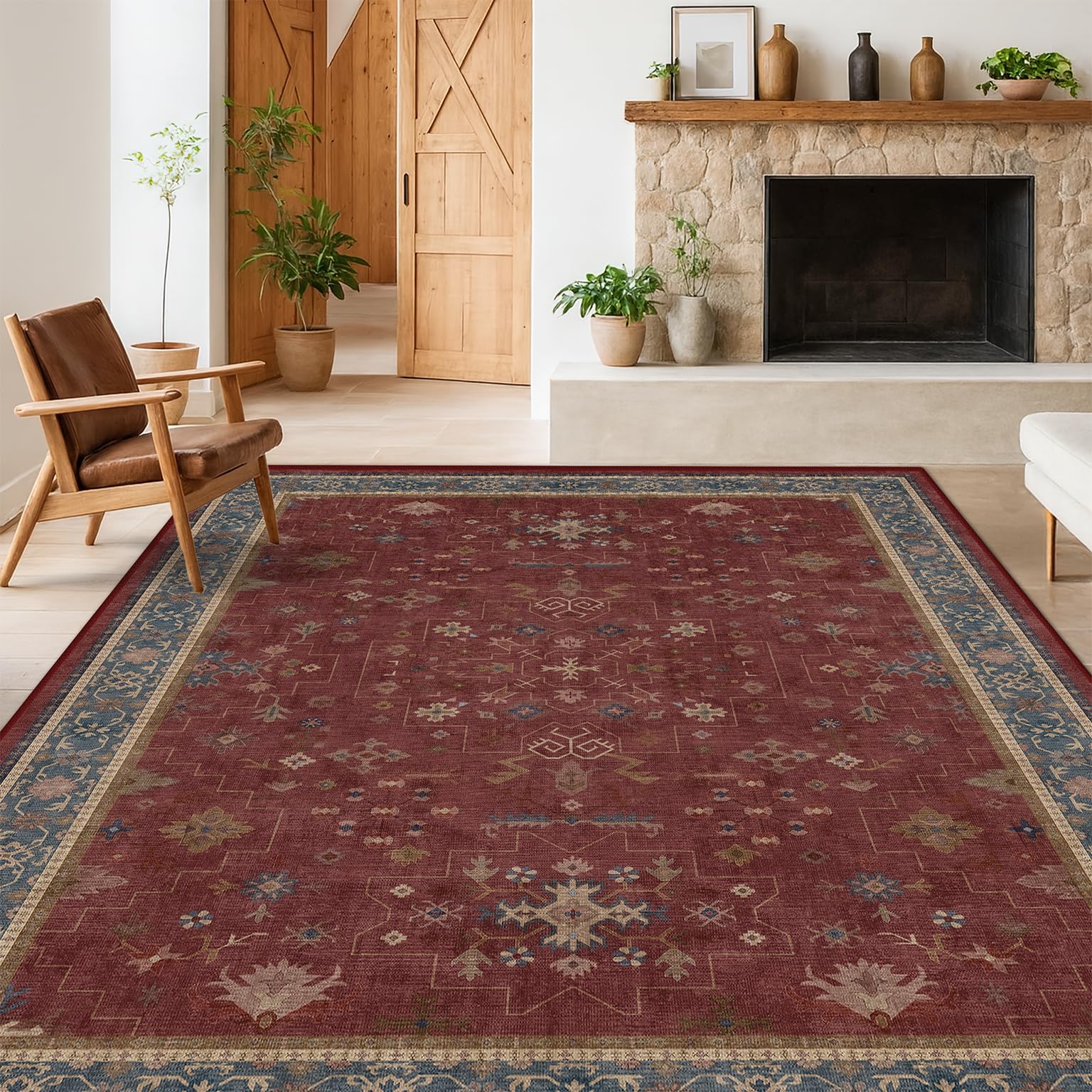 Hazo Haus Oriental 8x10 rug features intricate medallions and muted tones