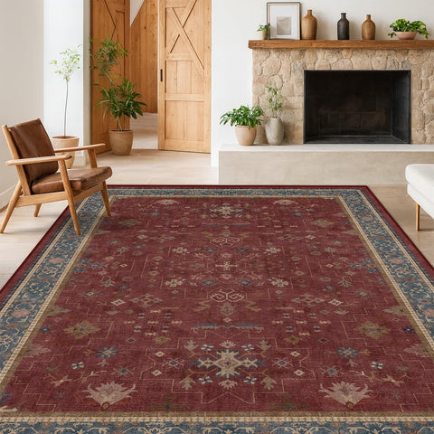 Hazo Haus Oriental 8x10 rug features intricate medallions and muted tones
