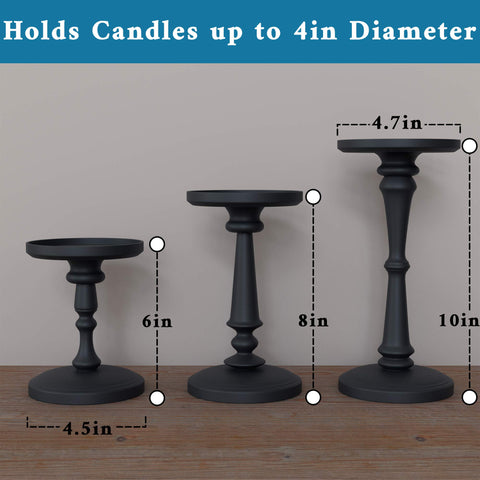 HB Design Co candle holders compatible with LED flameless candles.