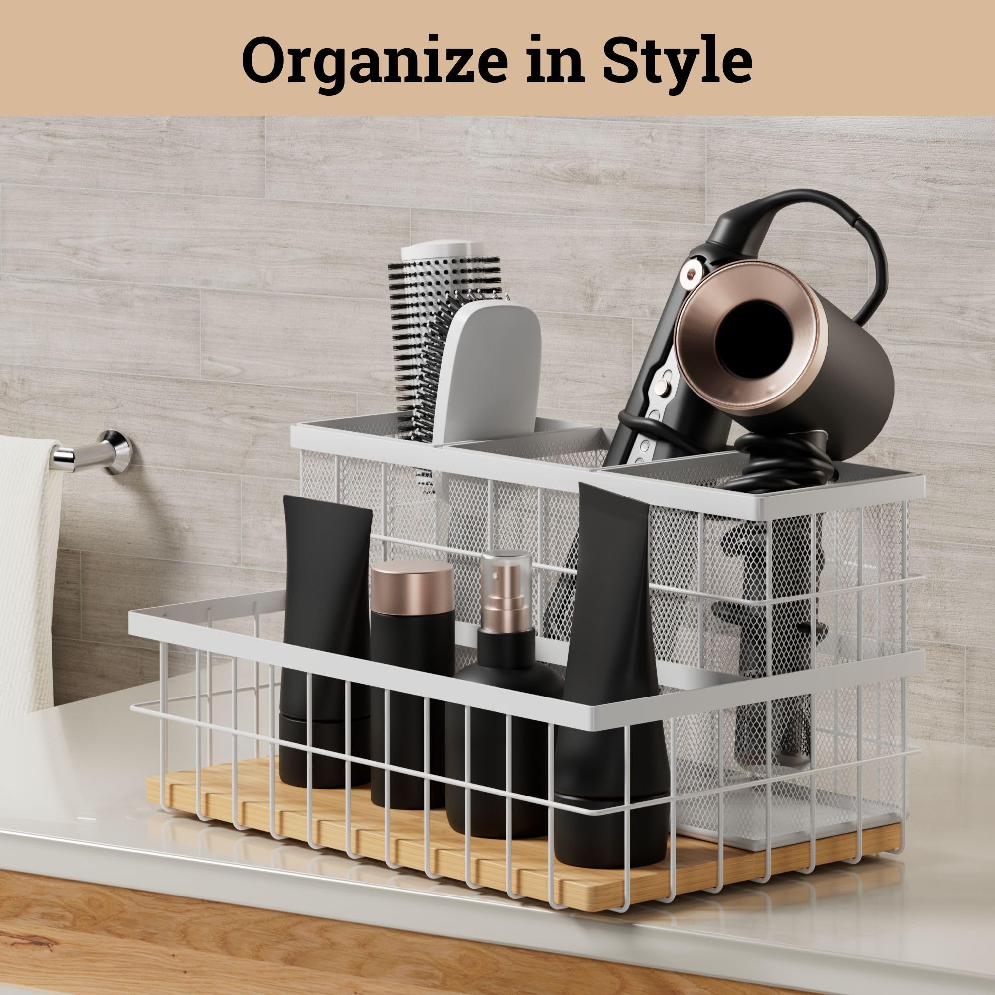 HB Design Co removable baskets allow easy cleaning and flexibility.