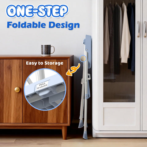 HBTower Kids 2 Steps Stool blue ideal for kitchen tasks.