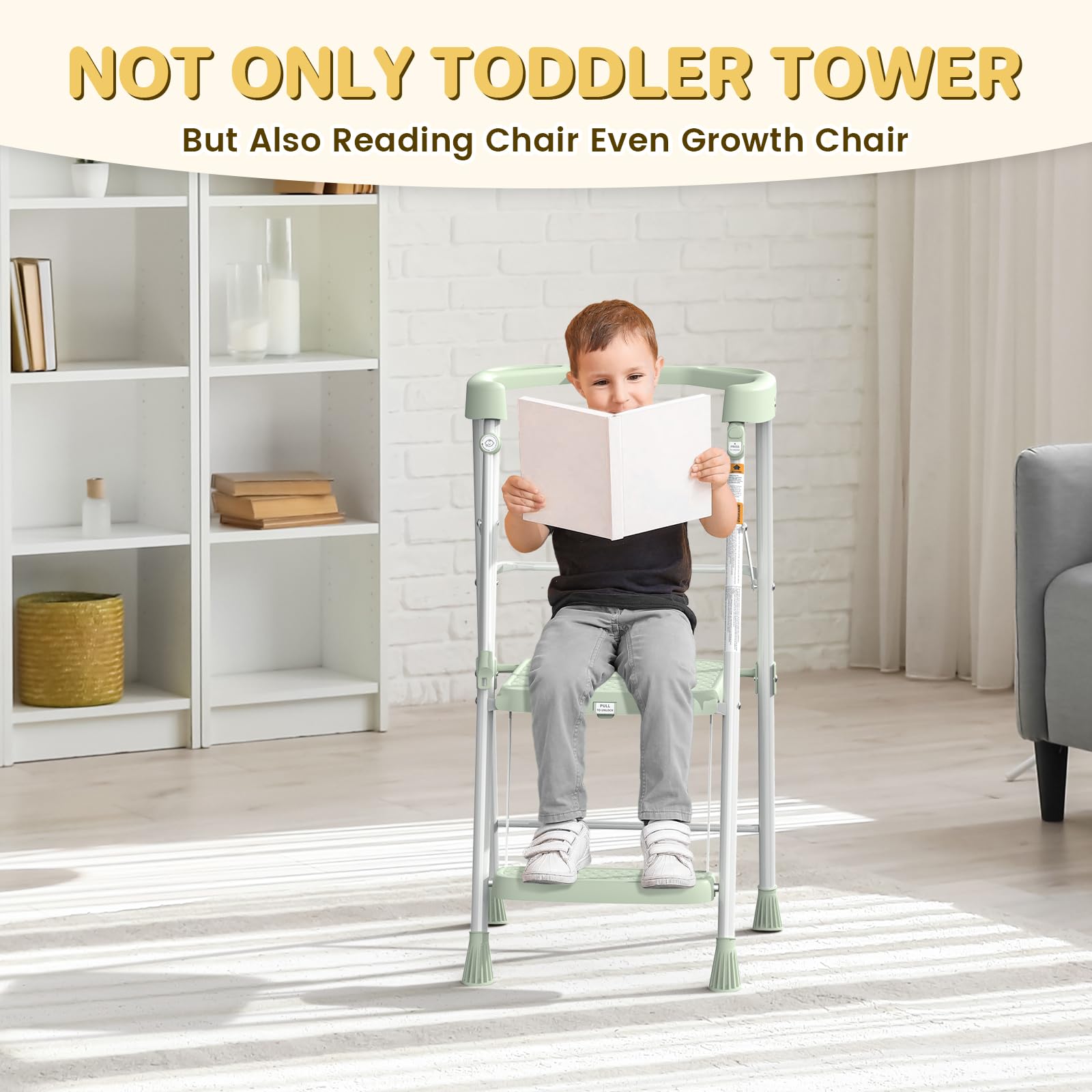 HBTower Non-slip feet and rails enhance stability during use.