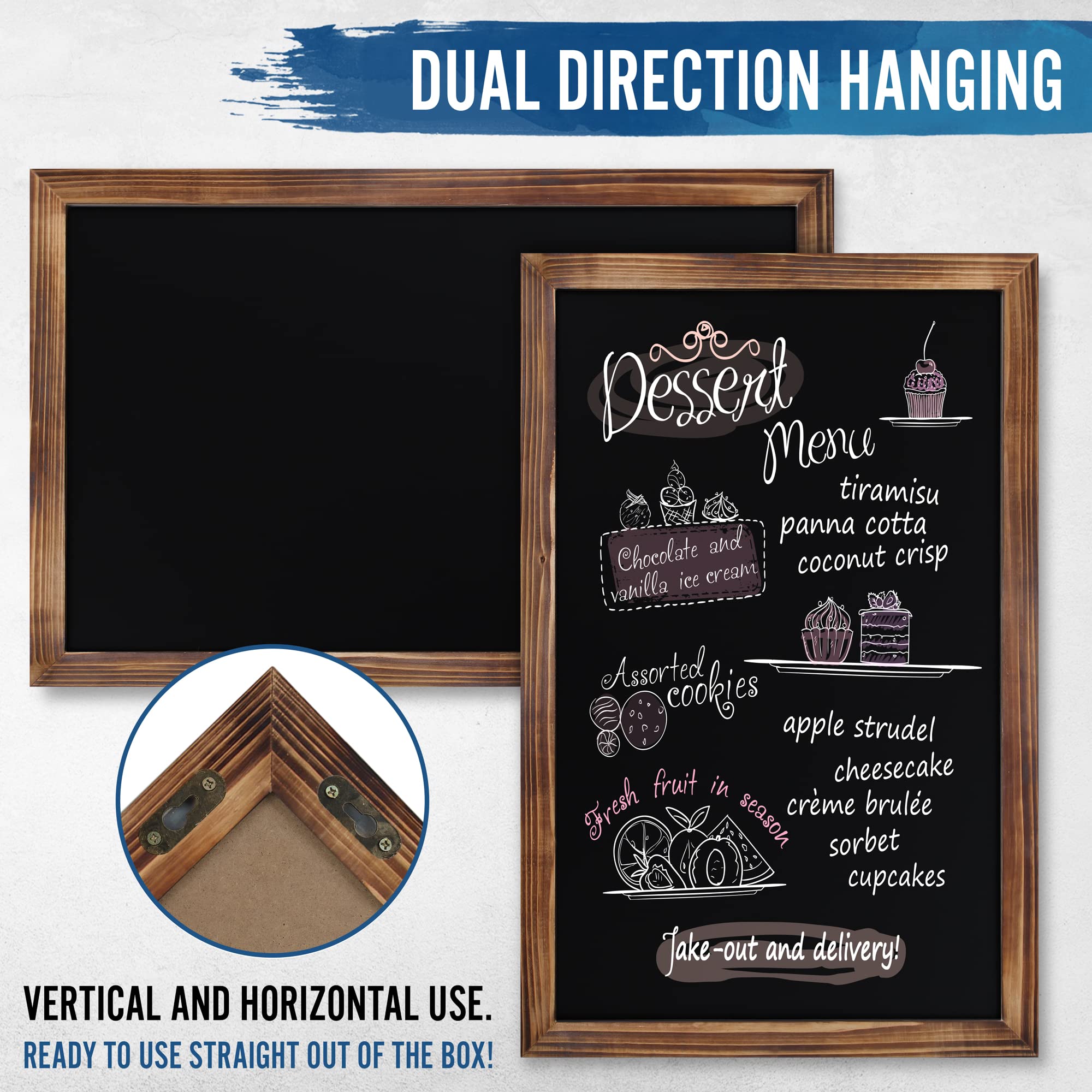 HBCY Creations board mounted horizontal or vertical on wall