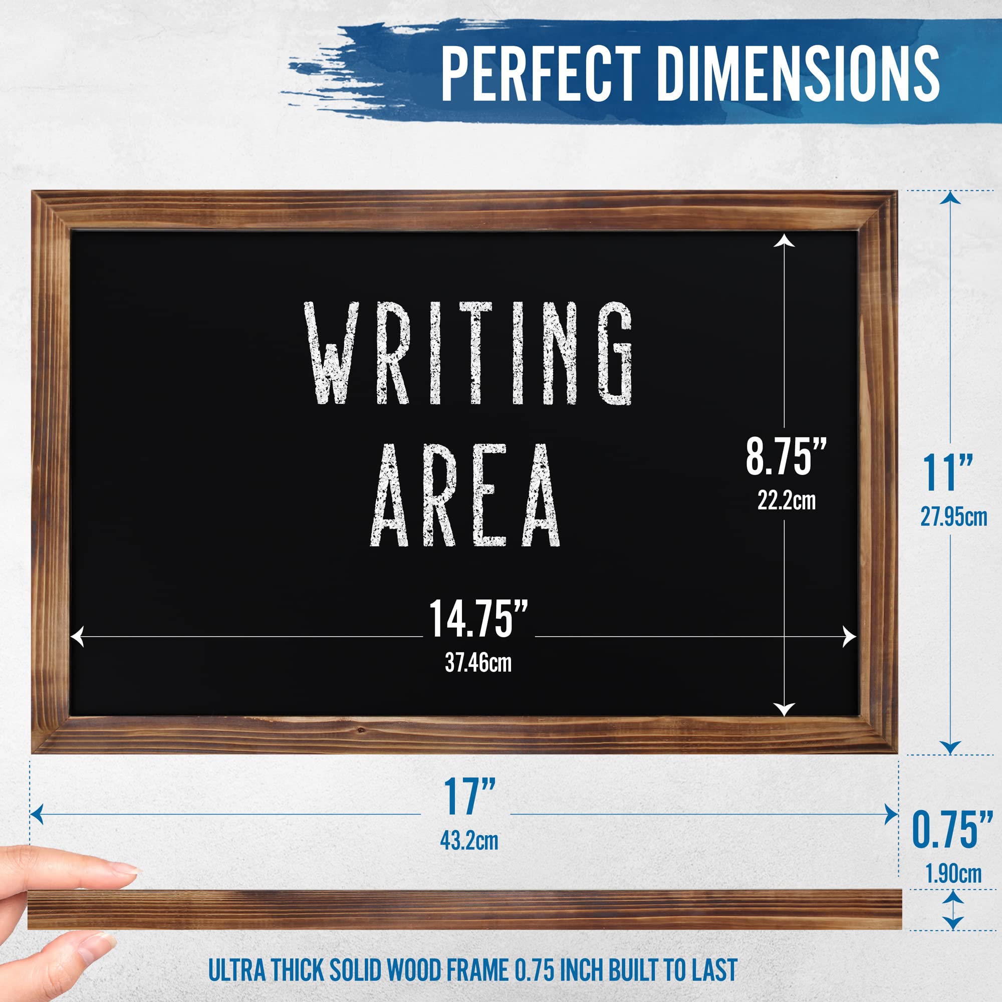 HBCY Creations magnetic porcelain surface chalkboard with versatile notes