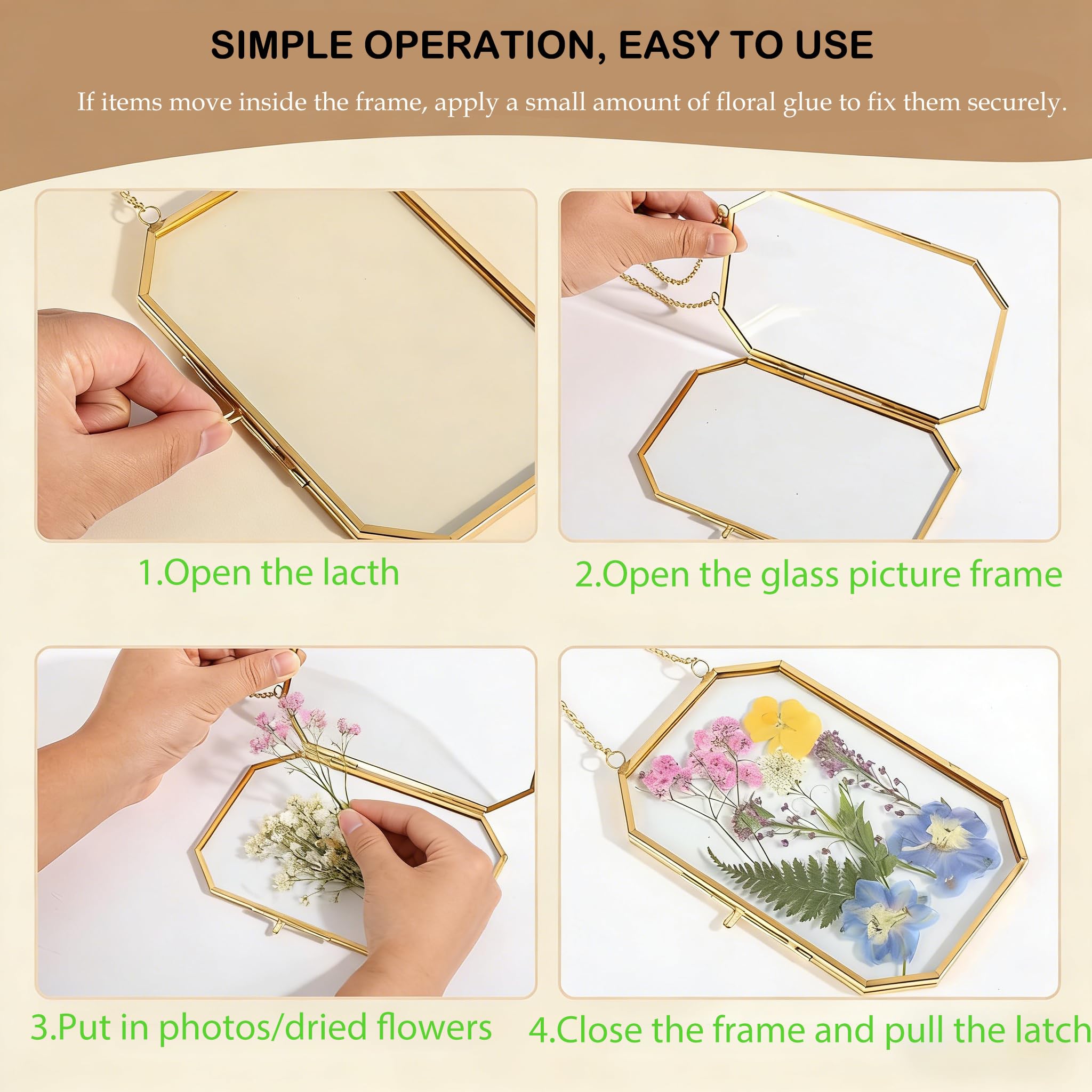 HBLEDOT heart shaped pressed flower frame capturing precious keepsakes