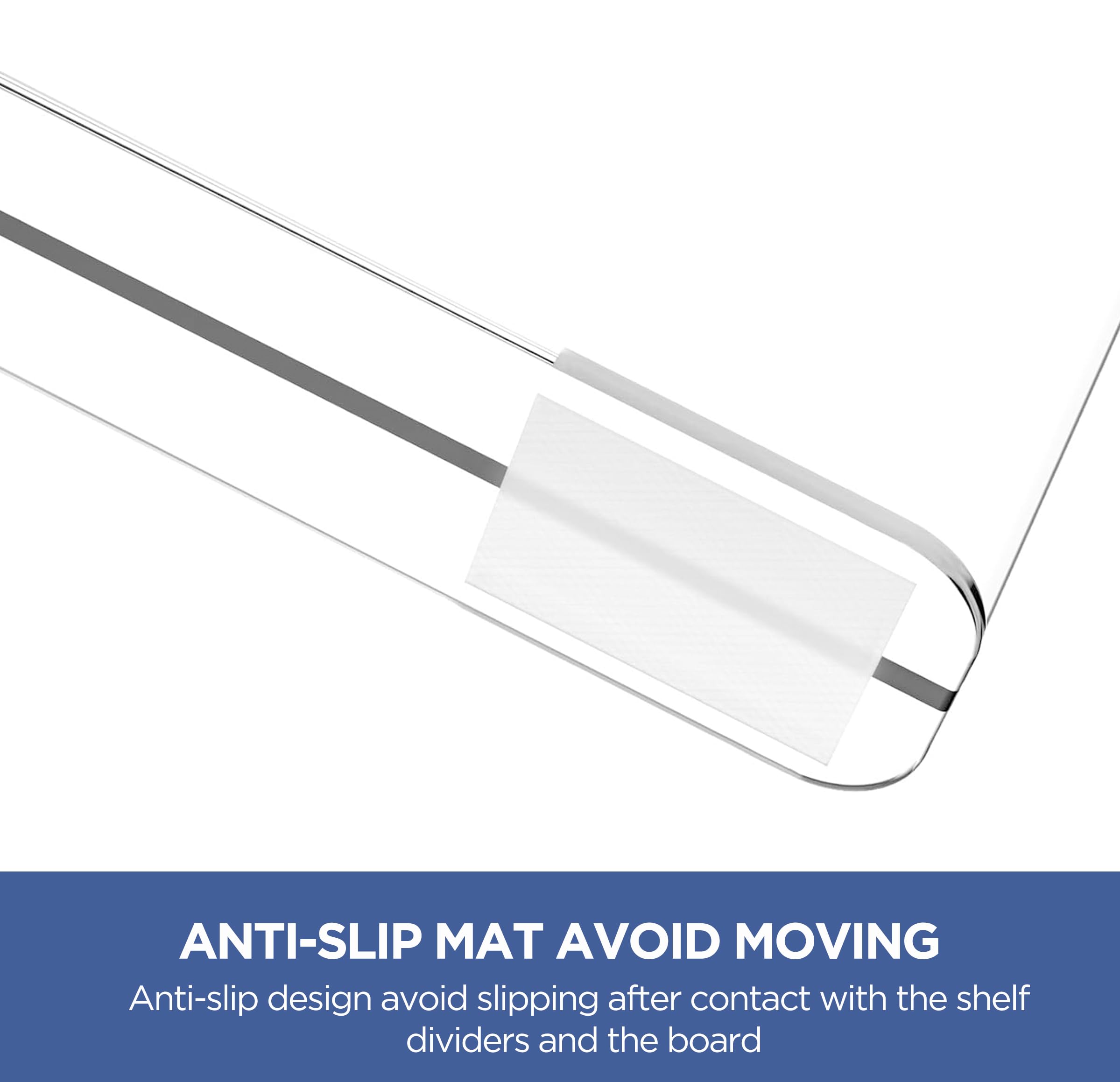 HBlife crystal-clear acrylic helps visibility and easy item finding.