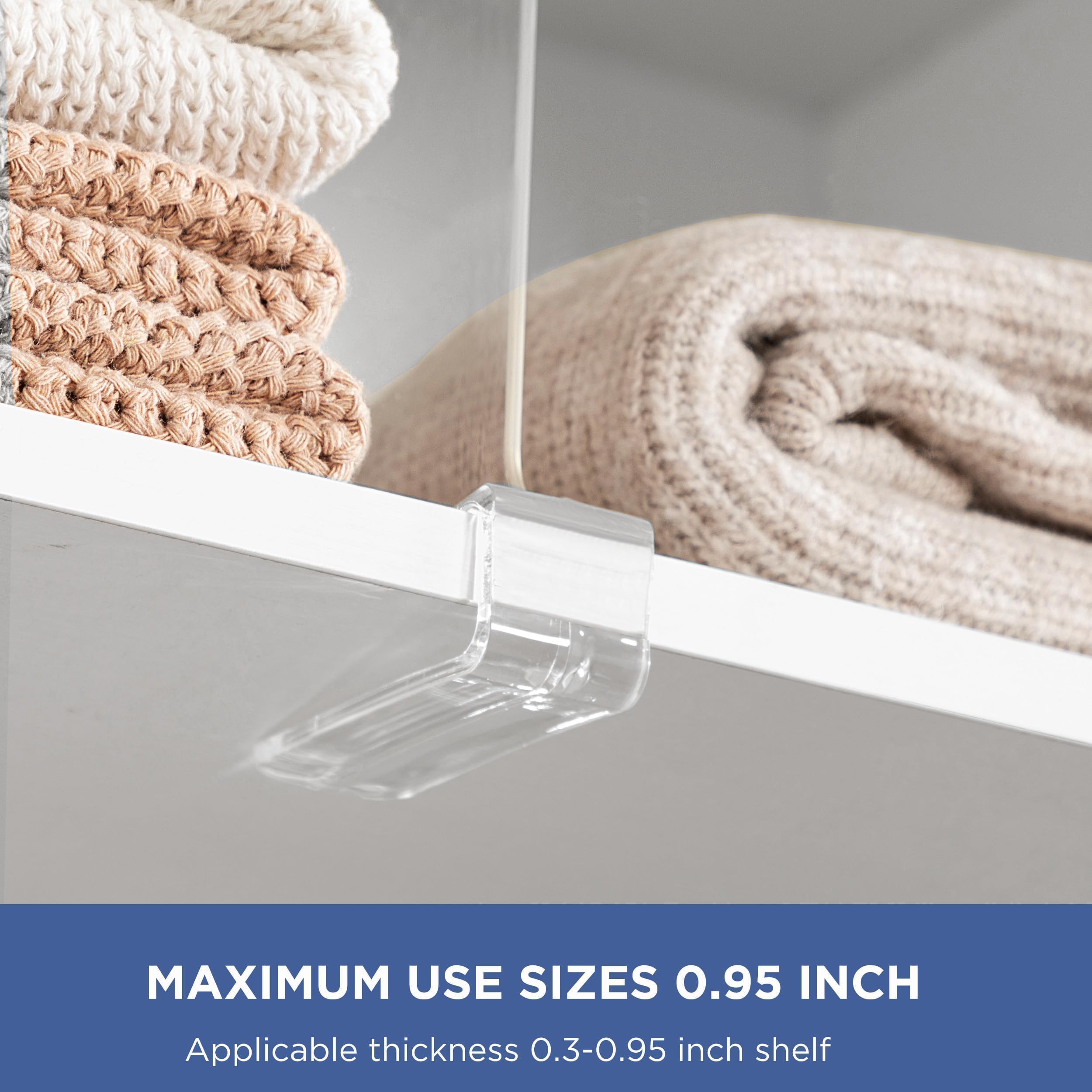 HBlife slide-on shelf divider offers tool-free setup on any standard shelf