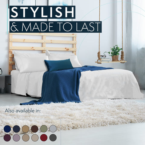 In a cozy bedroom, HC Collection sheets create a hotel-like retreat