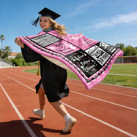HCDER 2026 graduation blanket folded in gift box for ready gifting