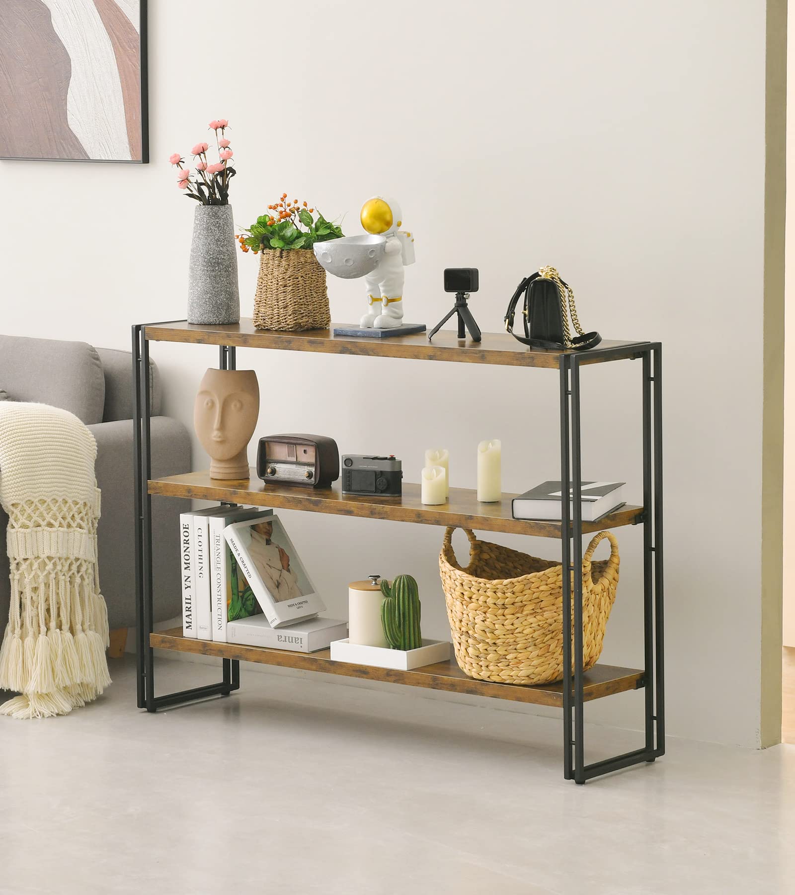 HCHQHS 3-tier shelf blends rustic charm with modern practicality