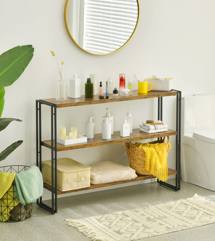 HCHQHS spacious shelves fit photo albums and kitchen essentials