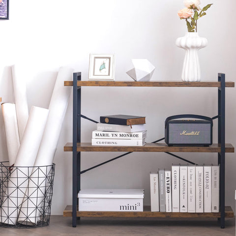 HCHQHS Bookshelf metal frame closeup displaying sturdy construction