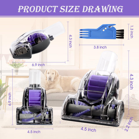 Easy plug-in installation for quick pet hair removal