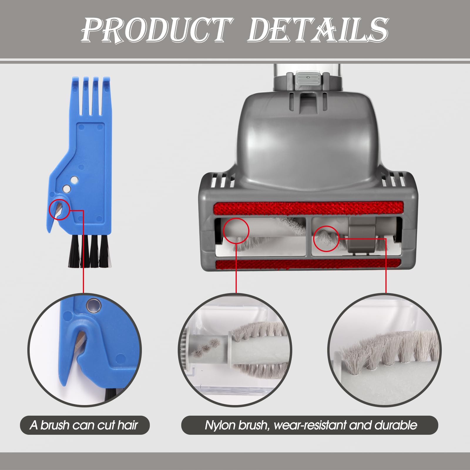 Hcxvtyx brush being cleaned with included tool for easy maintenance