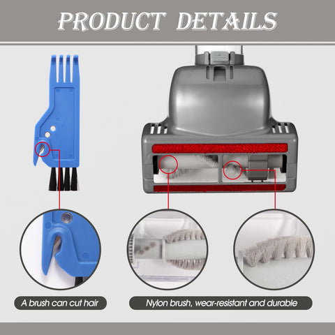 Hcxvtyx brush being cleaned with included tool for easy maintenance