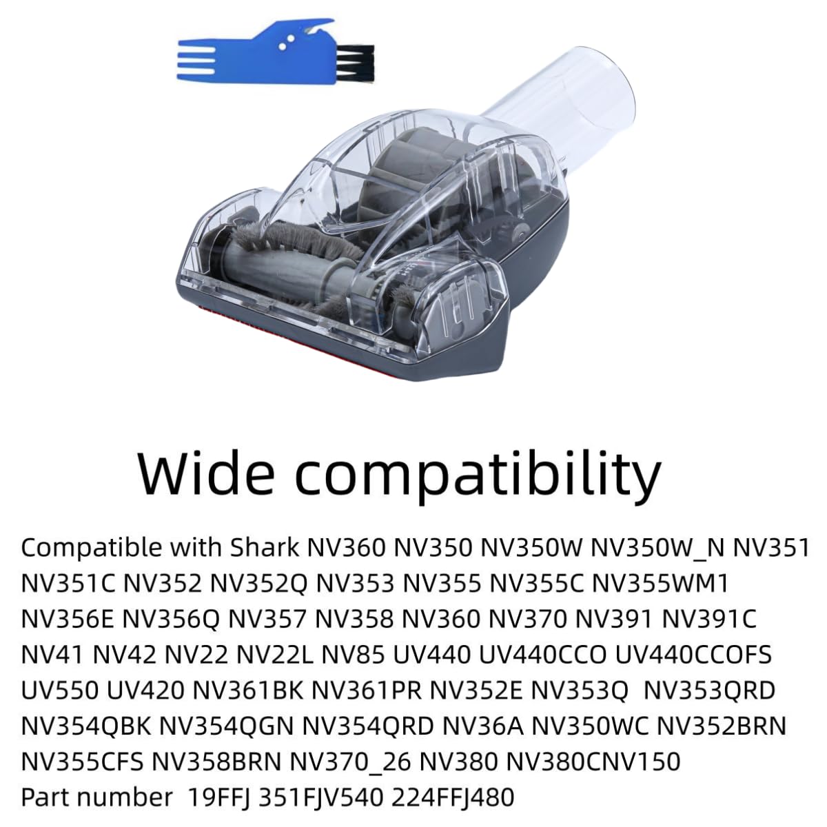 Hcxvtyx attachment side view demonstrates compatibility with NV350 series