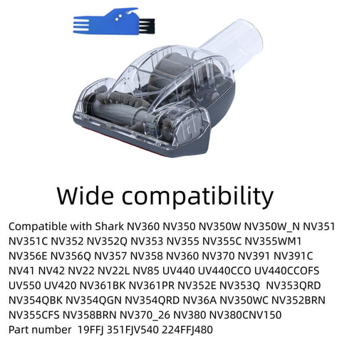 Hcxvtyx attachment side view demonstrates compatibility with NV350 series