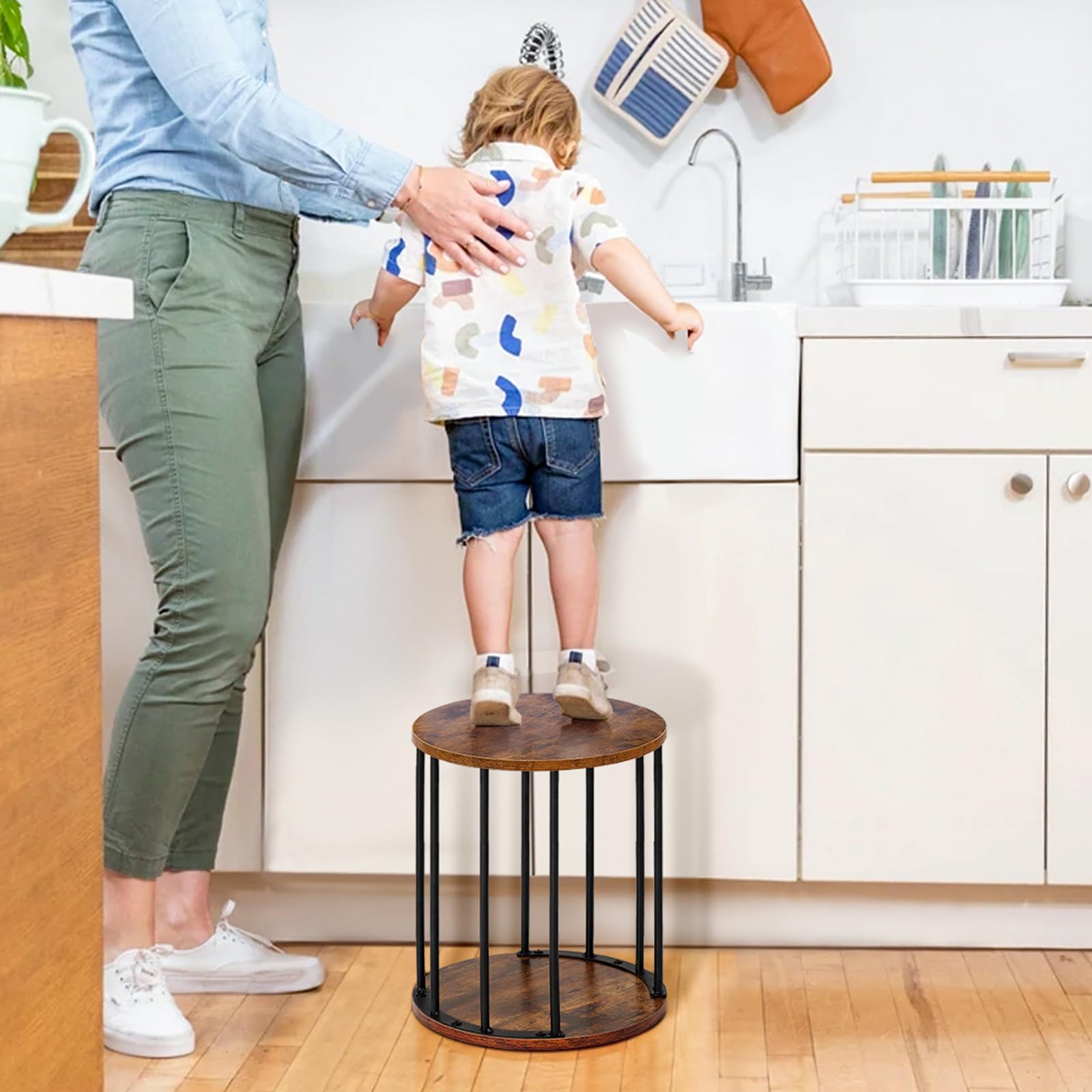 HDANI wooden stool eco-friendly materials prioritize safe home use