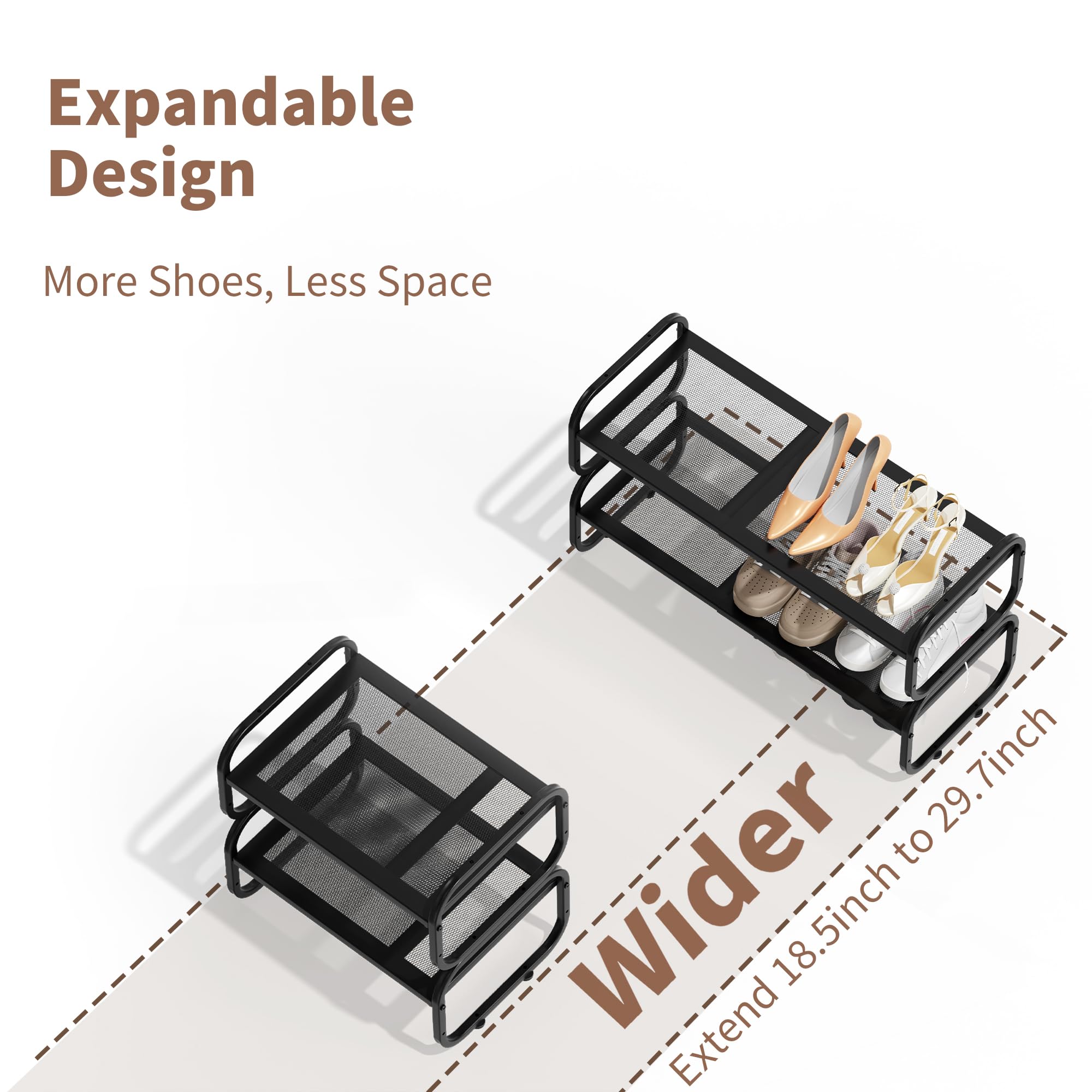 HDDTTZ closet-shoe-storage-solution adapts to small rooms and busy mornings.